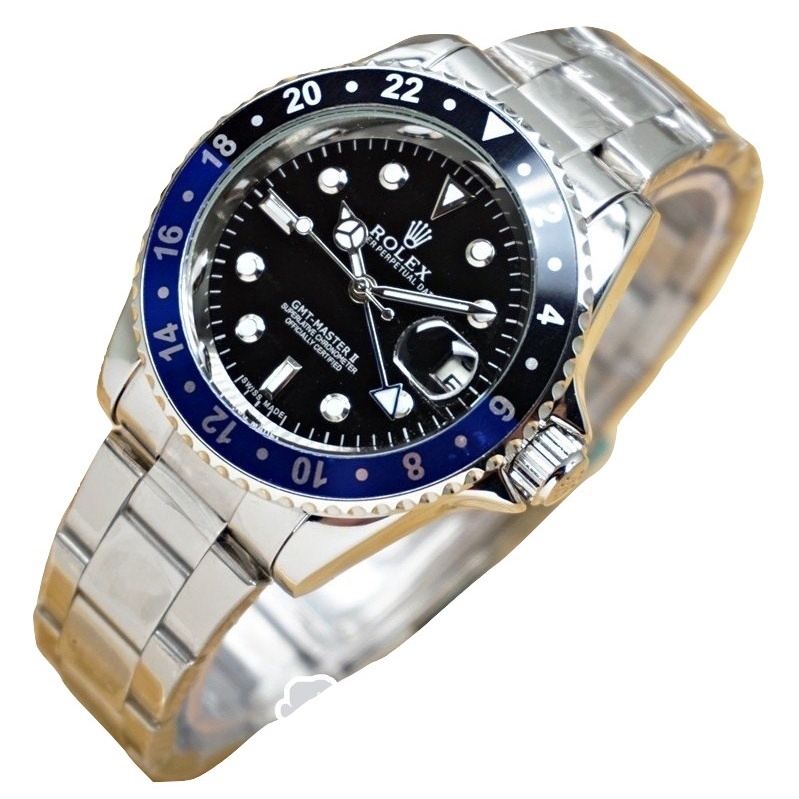 Jam Pria Rolex GMT Rantai Jam Tangan Pria Rolex GMT Kulit Jam Tangan Automatic