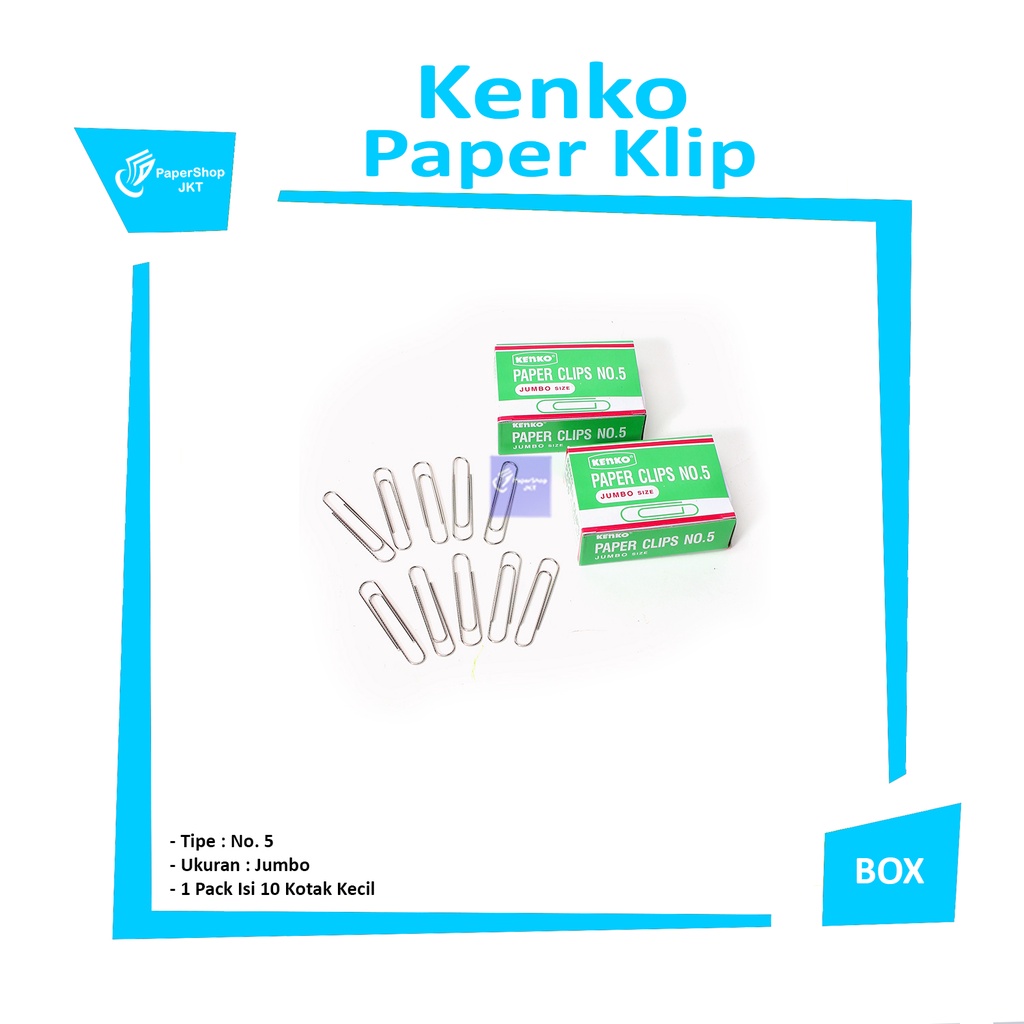 

KENKO - paper clip no. 5 jumbo size - pcs