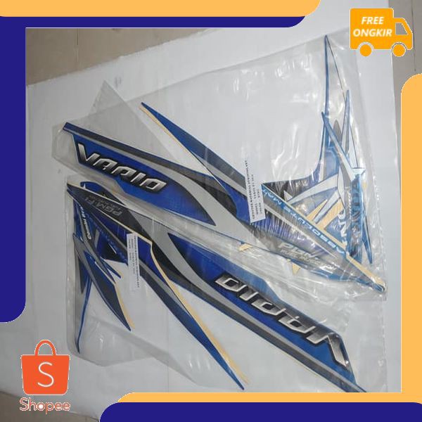 Stiker Bodi & Lis Body & Striping Vario Fi 110 2014 Biru