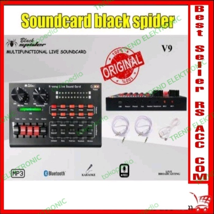 SOUNDCARD V9 BLACK SPIDER (ORIGINAL)