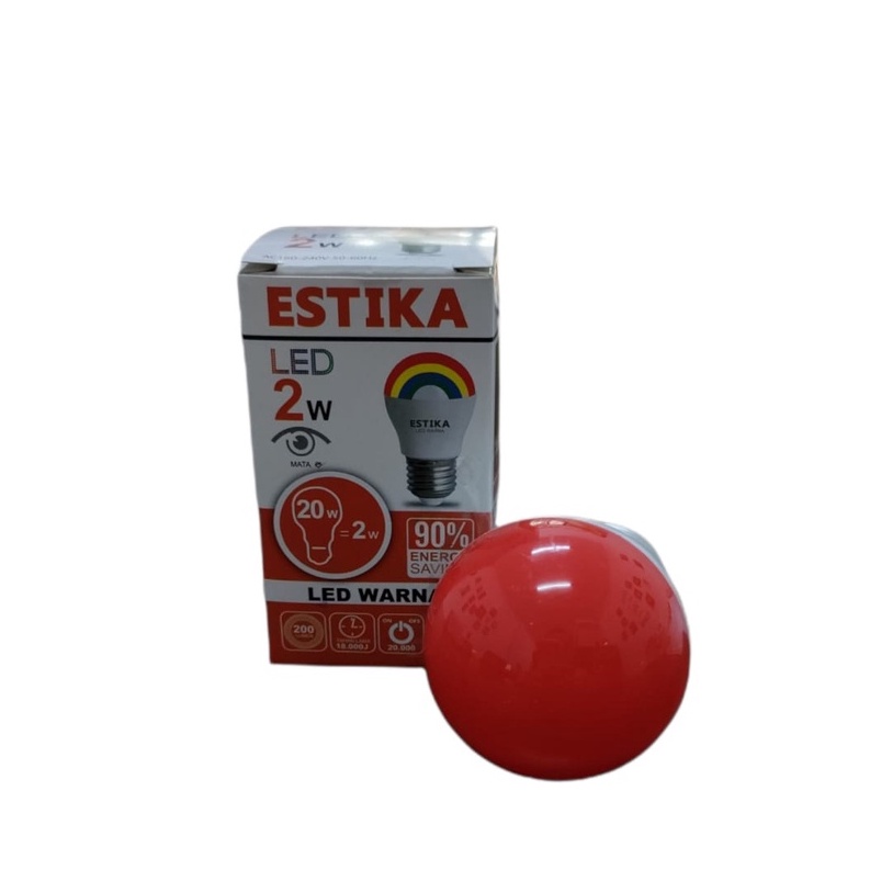 Lampu hias led estika warna warni 2 watt