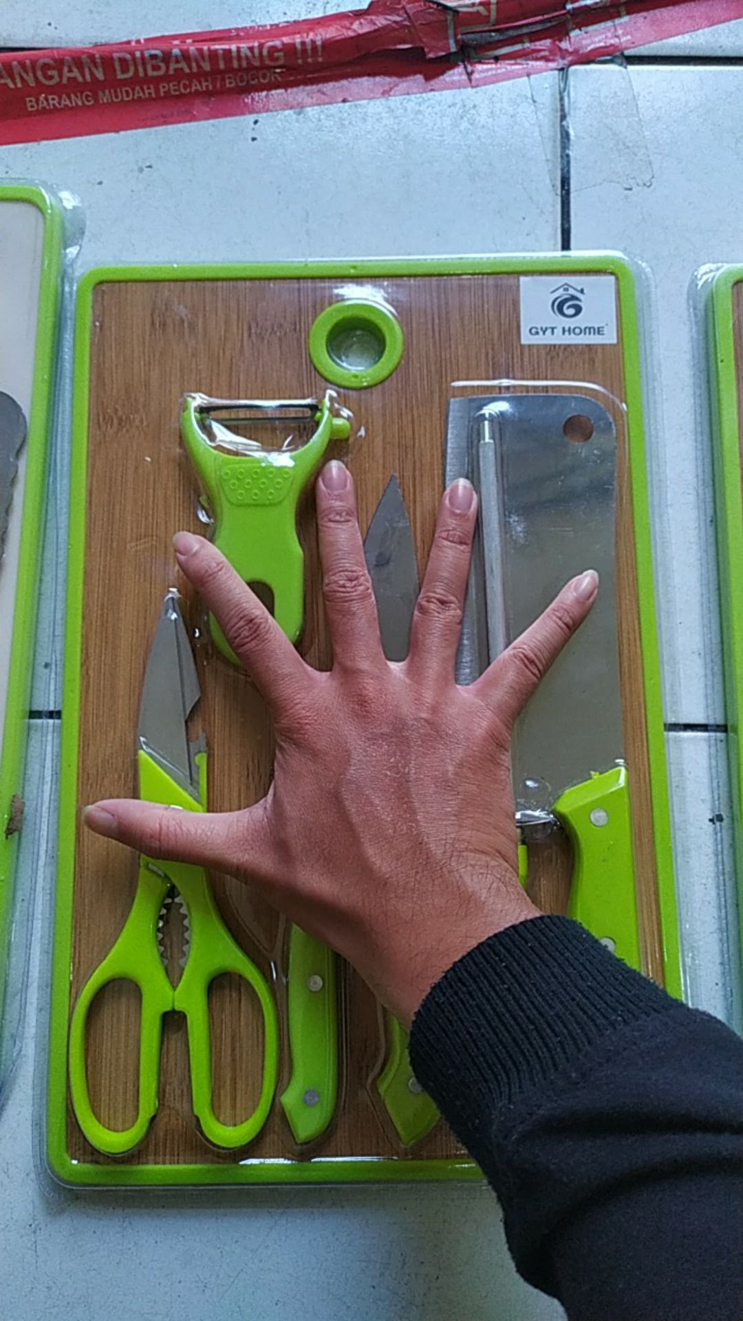 Pisau Set Stainless  Dilapis Anti Lengket 1 Set Isi 6 Termurah