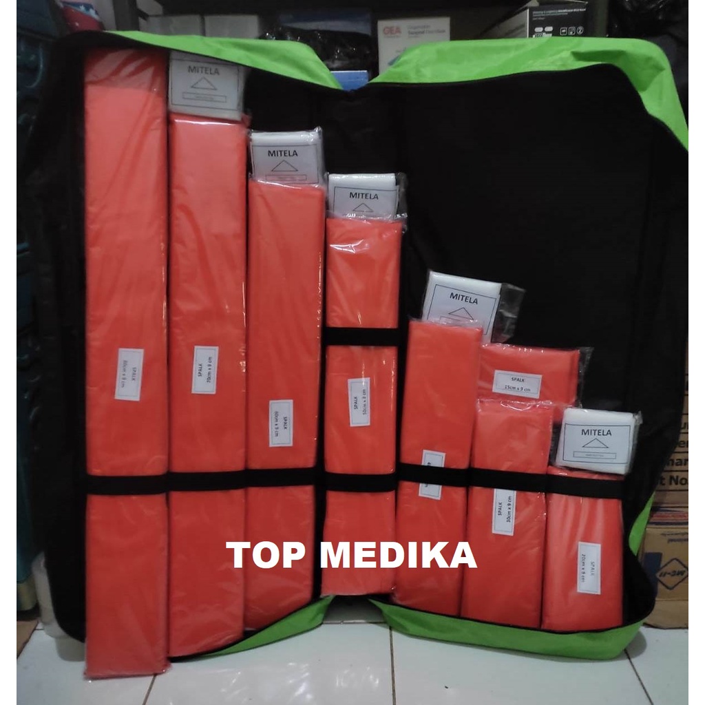 Spalk Kaki Tangan Bidai Set 8 + Tas