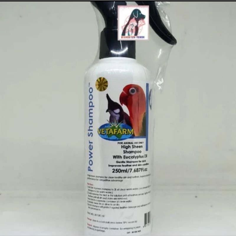 SAMPO VETAFARM POWER SHAMPOO BURUNG 250ML