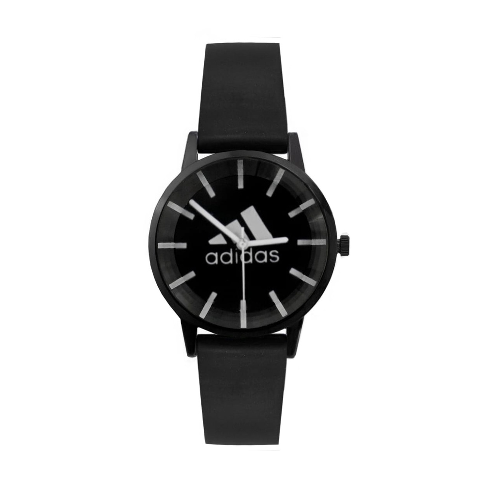 BAJ Jam Tangan Wanita / Pria Couple Polos Casual Bulat Fashion Analog Quartz Simple Strap Rubber RM020