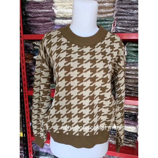 RAJUTAN KNIT SWEATER MOTIF JOON PREMIUM