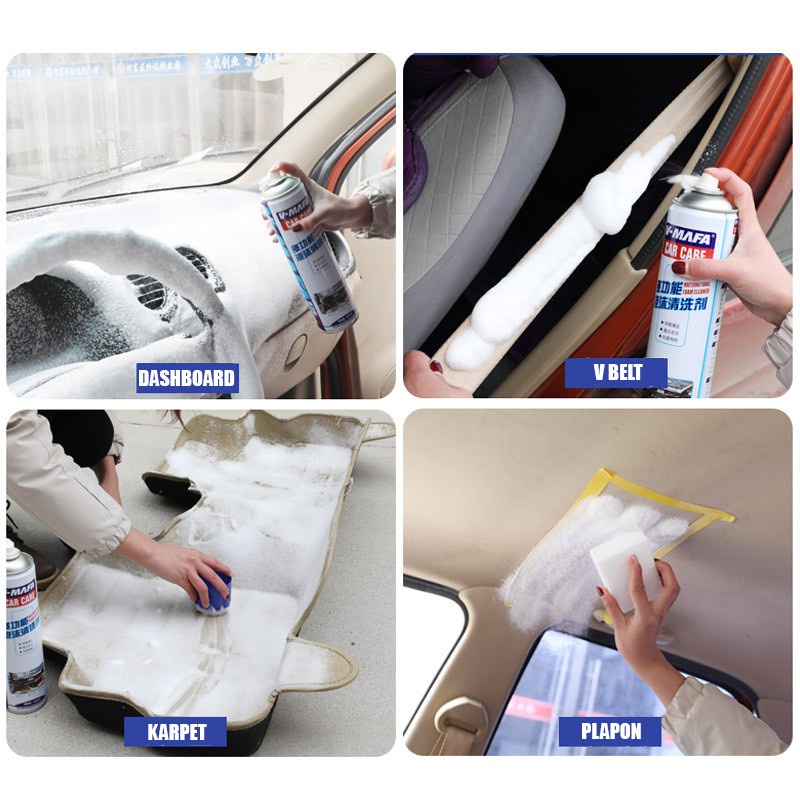 SKIKI91- All Clear Interior Mobil Foam Pembersih Serbaguna/Terbaru