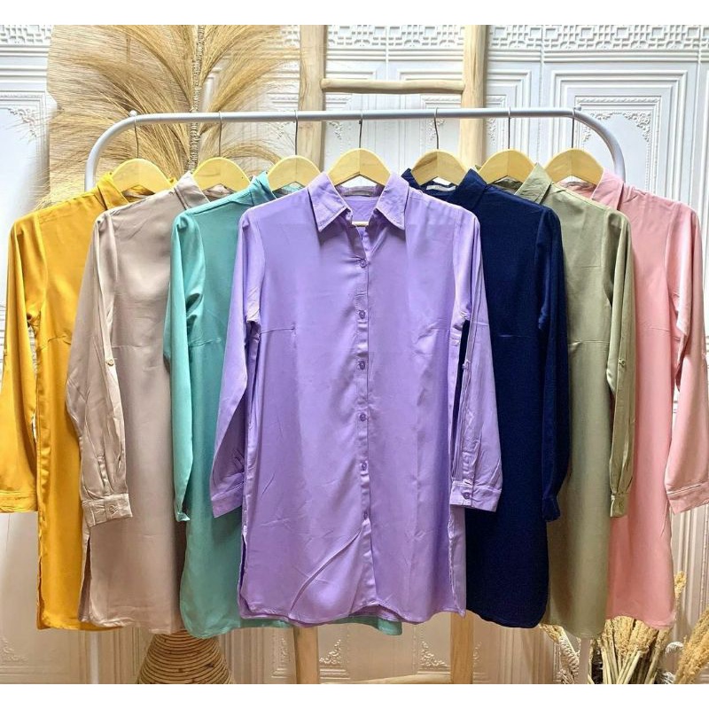 TUNIK BLOUSE BAJU ATASAN WANITA LENGAN PANJANG BRAND ST.YVES/TUNIK AZHANIA/ BRANDED MATAHARI ORIGINA