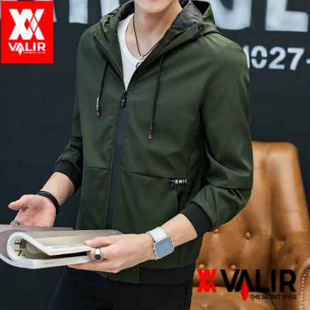 Valir Hatsy - Jaket Pria Korea Style Bahan Taslan Waterprof