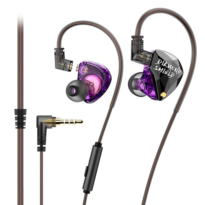 Dx01 Headset In-ear Dynamic HIFI Bass Dengan Kabel Upgrade Dapat Dilepas Untuk Olahraga