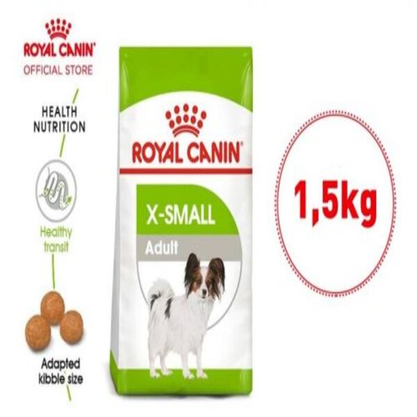 Royal Canin X-Small Xsmall Adult 1.5kg 1.5 1,5 kg 1,5kg Makanan Anjing