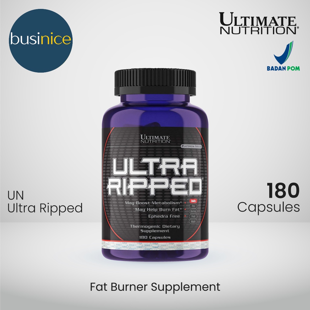 Ultimate Nutrition Ultra Ripped 180 Capsules Fat Burner