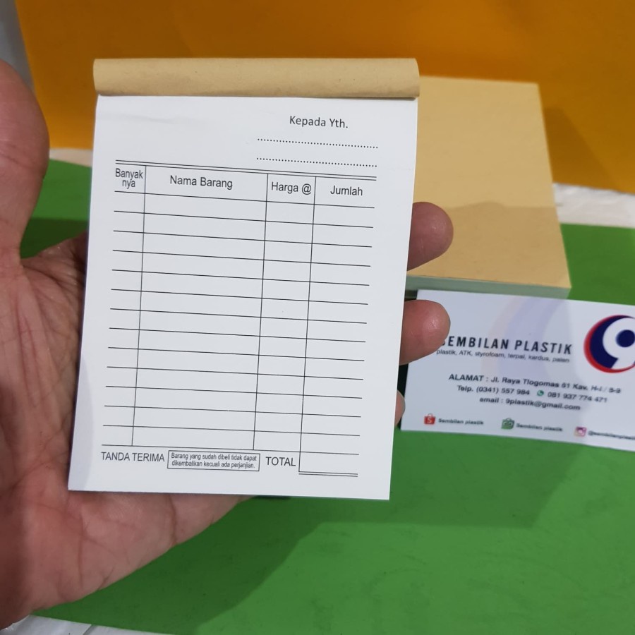 

Nota polos kecil NCR 2ply isi 50 set Temurah