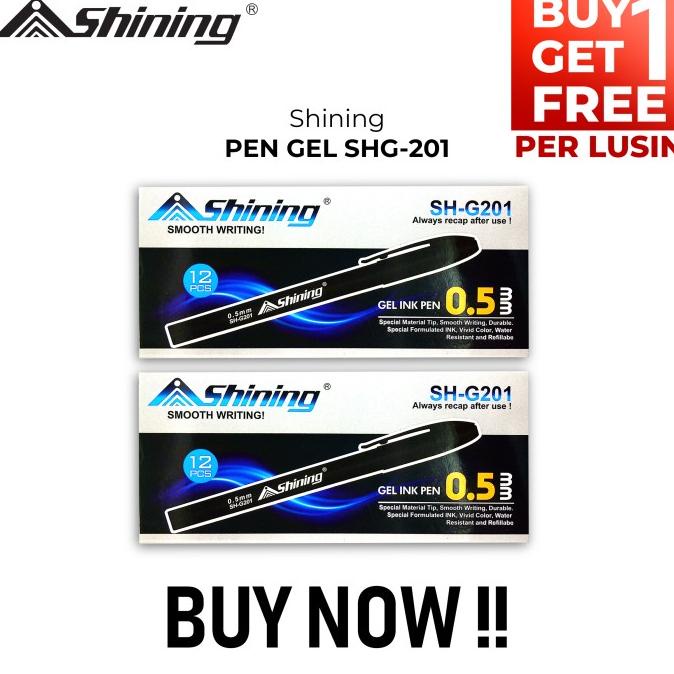 

TERLARIS BUY 1 GET 1- Pulpen Gel Shining Warna Hitam SHG-201 ( 24 Pcs)/PULPEN GEL/PULPEN LUCU/PULPEN 1 PACK/PENSIL WARNA/PENSIL 2B/PENGHAPUS JOYKO/PENGHAPUS LUCU/RAUTAN PENSIL PUTAR/RAUTAN ELEKTRIK/SPIDOL WARNA/SPIDOL PERMANEN/SPIDOL WHITEBOARD/CORRECTION