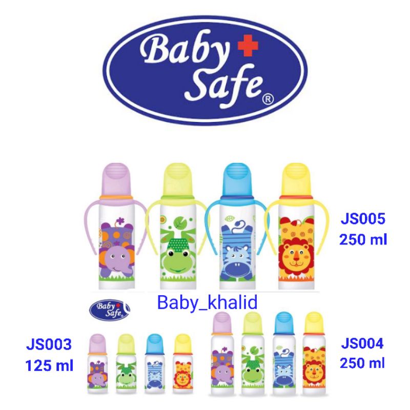 Baby Safe JS003 JS004 JS005 Botol Bayi standard Slimneck