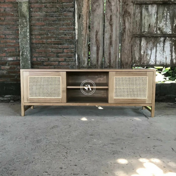 meja tv rotan - bufet jati jepara - bufet bleaching -  meja tv jati - meja tv minimalis - meja tv ja