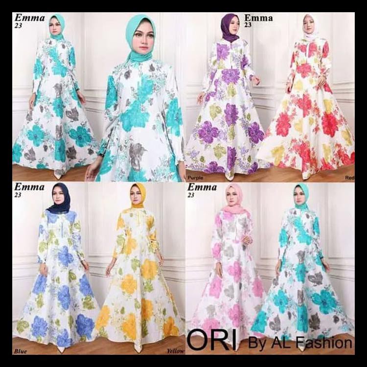 TERBAGUS BAJU GAMIS MAXI EMMA GAMIS IBU DAN REMAJA WANITA ORIGINAL 100%
