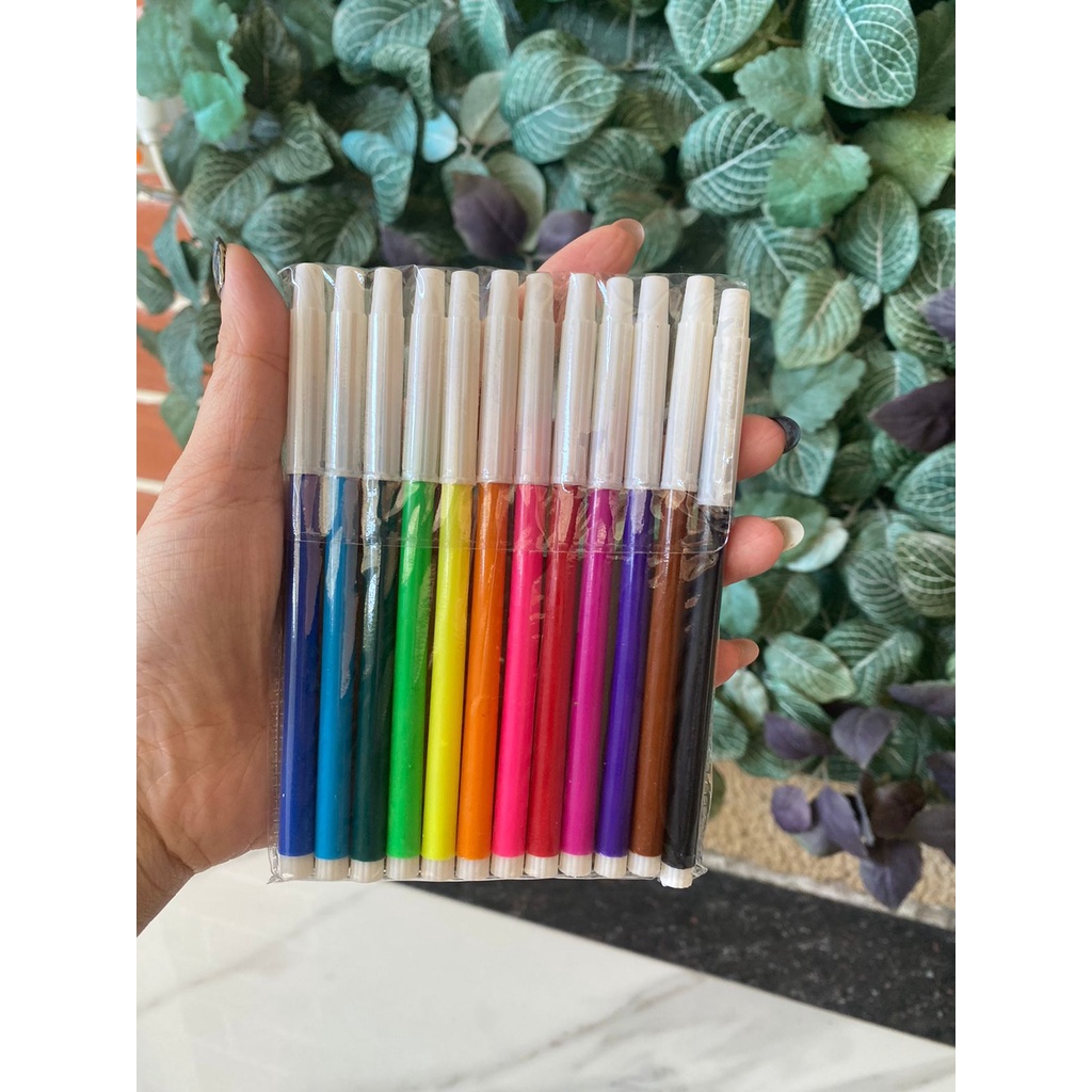 Spidol 12 warna non toxic Colour pen 12 colour