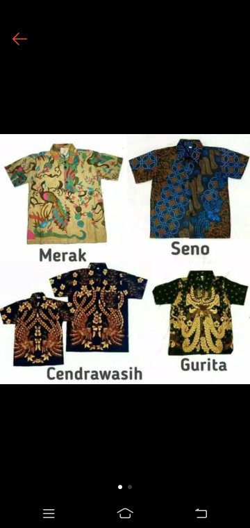 Khan Batik - Kemeja Batik Anak Merak Soft Seno Biru Cendrawasih Sogan Gurita Sogan Batik Atasan Kid