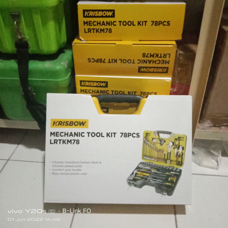 toolkit set krisbow 78 pcs
