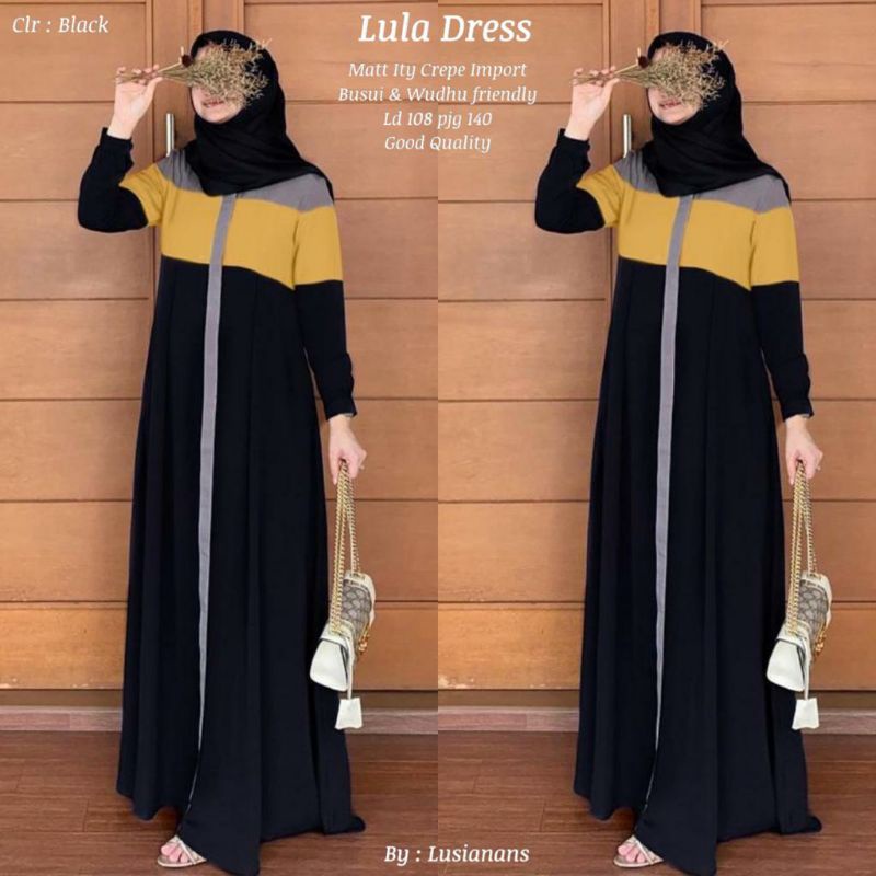 Lula dress gamis muslim wanita