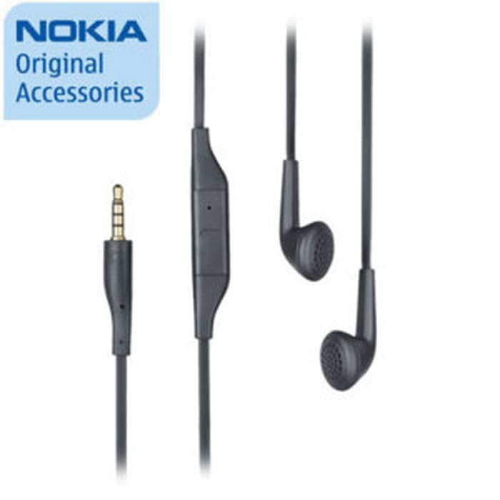 Produk Original NOKIA Headset WH207 ( E63 E71 E72 Lumia asha dll)
