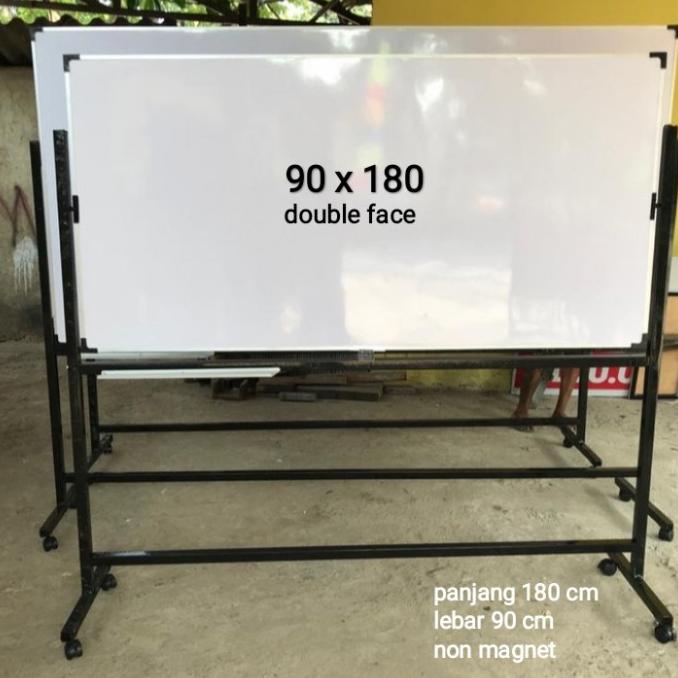 

Office & Stationery | Alat Tulis | Whiteboard Double Face 90X180 Cm | Best Seller