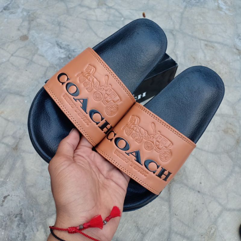 Sandal coach  pria/wanita new York sendal selop sendal slide sendal slip on