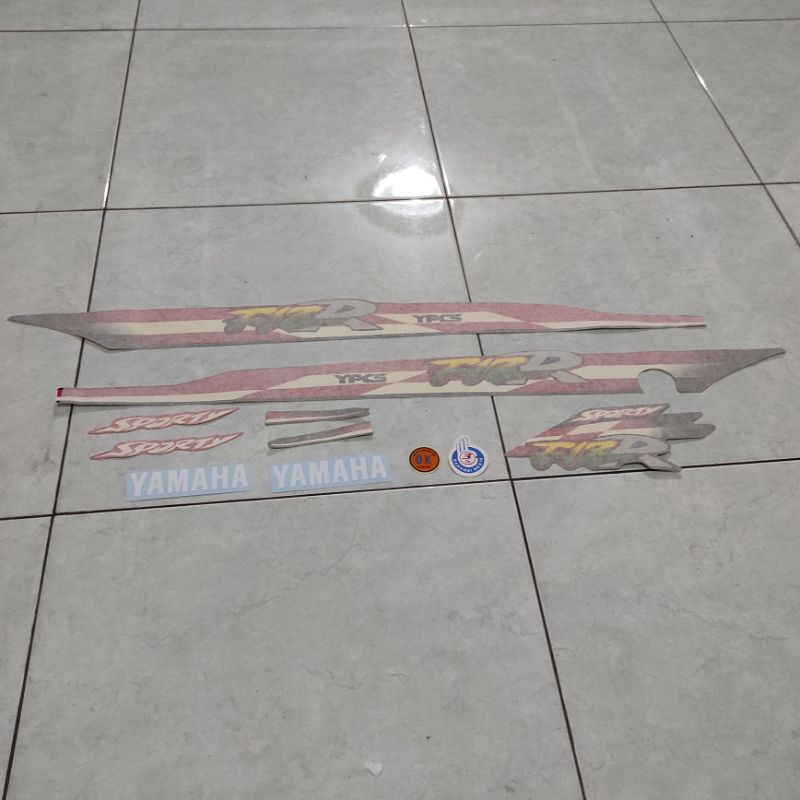 Stiker stripping striping decal graphic Yamaha F1ZR FIZR F1Z FIZ R hitam sporty 1997 1998 Ori origin
