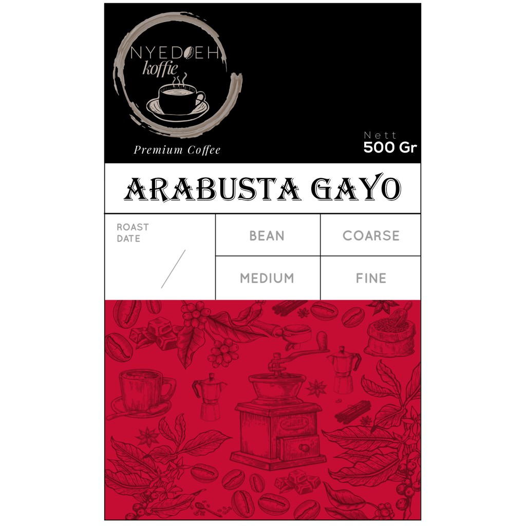 

KOPI ARABIKA ROBUSTA ARABUSTA GAYO 500 GRAM GR BIJI BUBUK