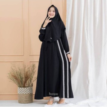 Terbaru Bisa COD [ GAMIS SYARI DENADA + HIJAB ] | Size S M L XL | BUSANA MUSLIM WANITA / GAMIS SYARI MURAH Busui-2
