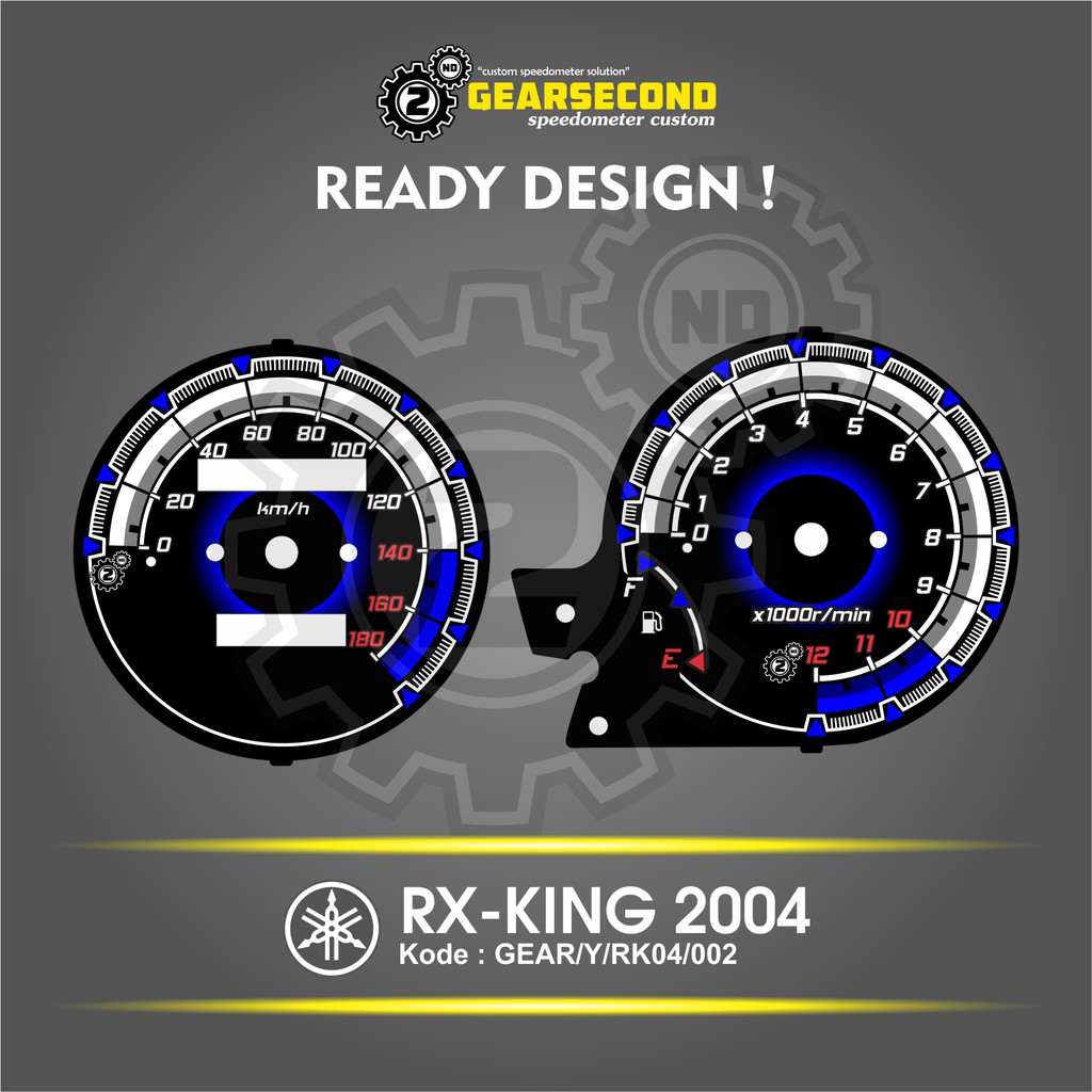 Panel Speedometer Custom Yamaha Rx King 2004 Gearsecond Speedometer Shopee Indonesia