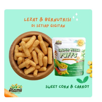 Alamii Golden Puffs 25gr Camilan Anak 8M+