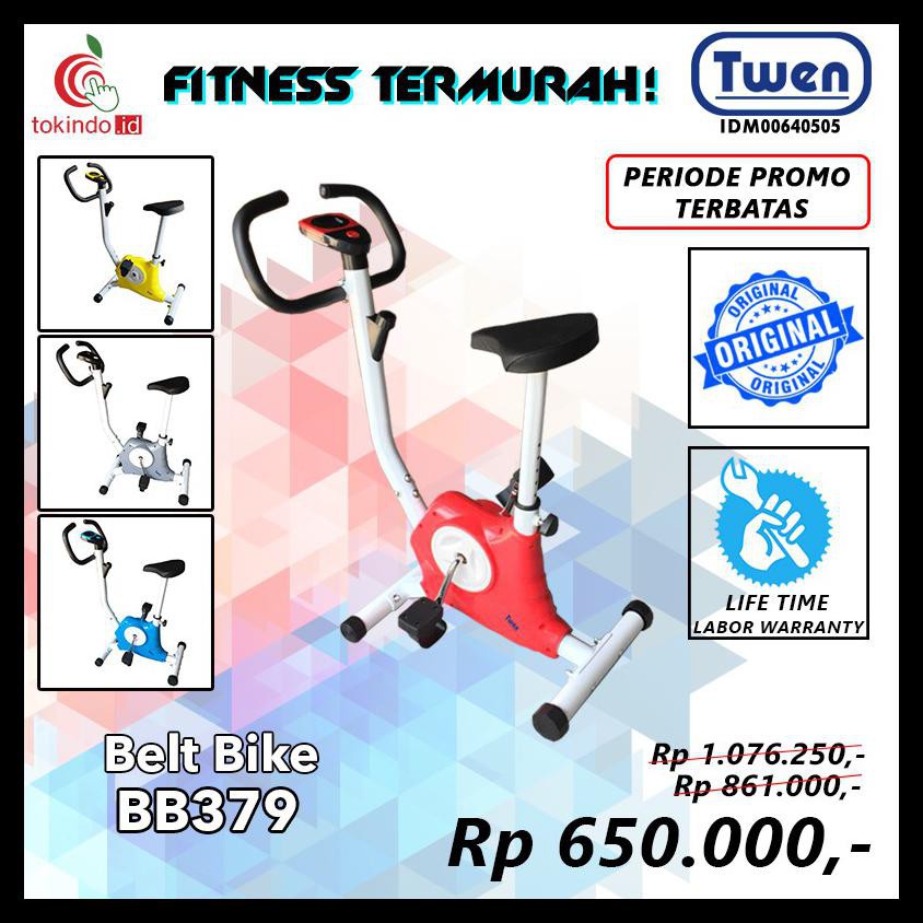Sepeda Statis Excercise Belt Bike Twen Bb379  - Sepeda Fitness