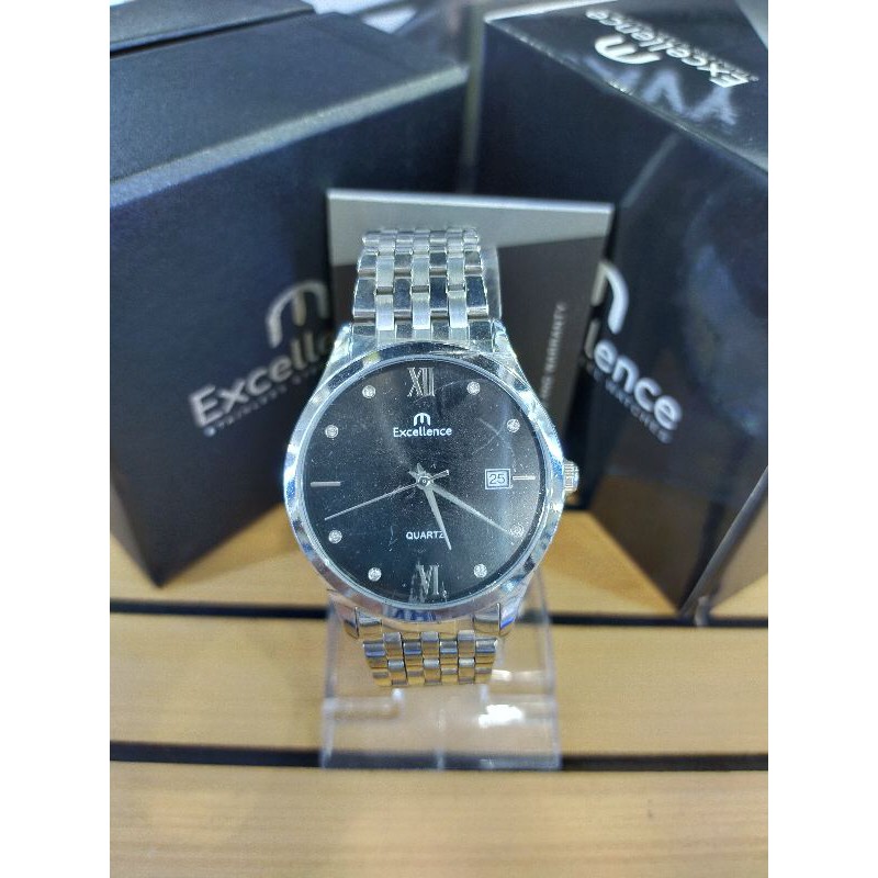 ( ORIGINAL ) Excellence  8108M Jam Tangan Stainless Steel / 8108 M