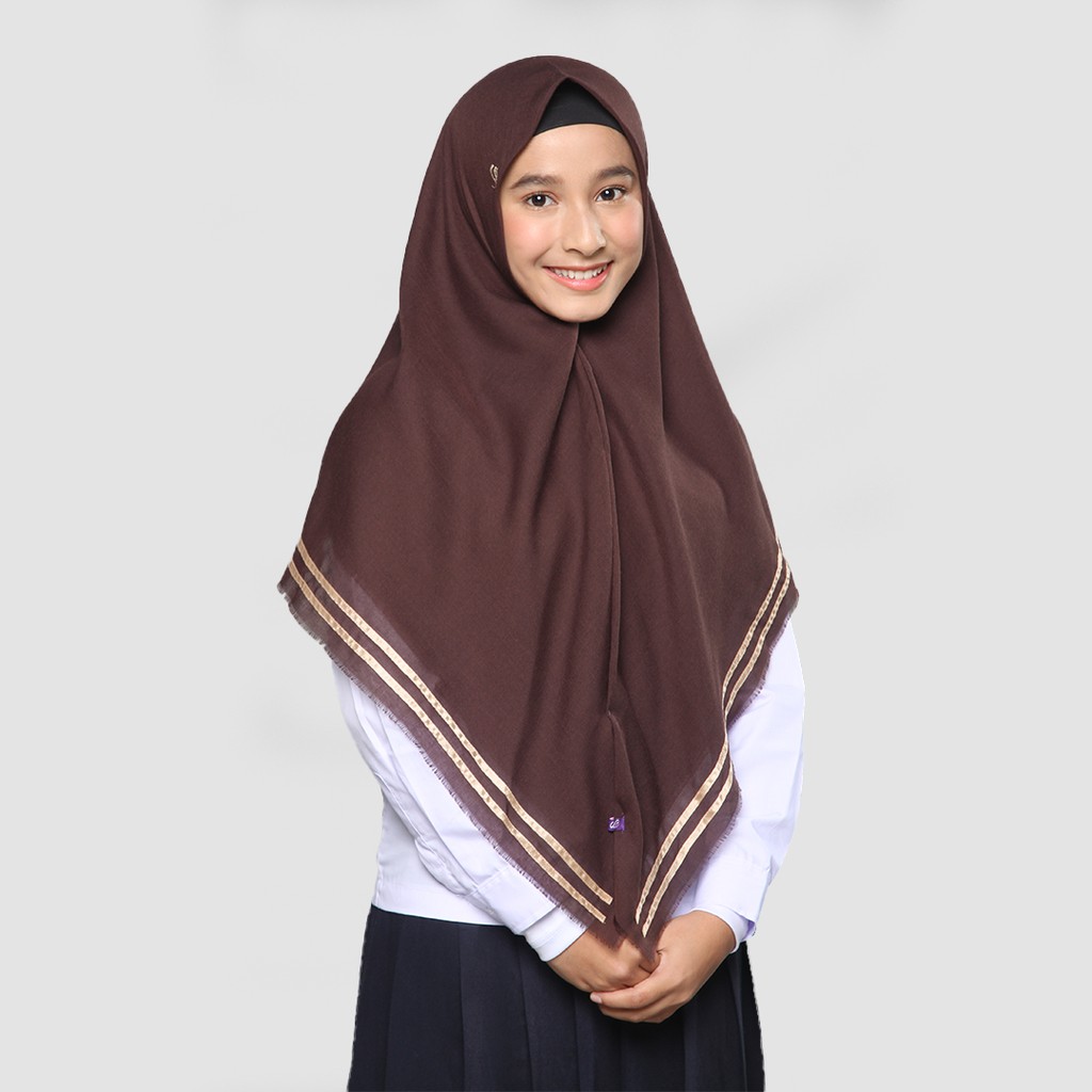 Rabbani Kerudung  Sekolah Segi  Empat  Instan Silvia 