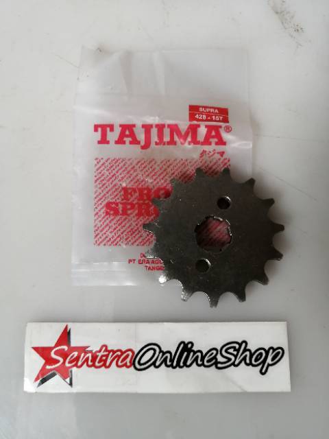 Gir gear depan Supra grand fit new revo lama 428 15 Tajima