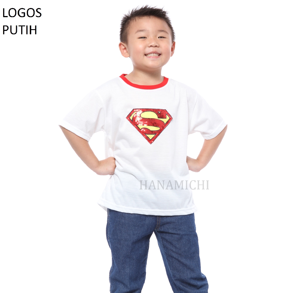 Hanamichi LOGOS Kaos Superhero Lengan Pendek Anak