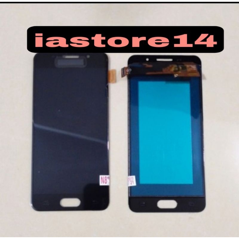 LCD TOUCHSCREEN SAMSUNG GALAXY A3 2016 A310 OLED 2 PRESISI - Hitam