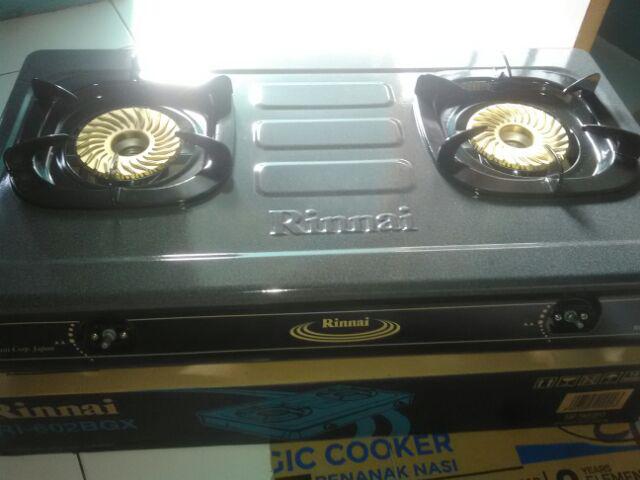 Kompor Gas Rinnai Ri 602bgx Ri 602 Bgx Kompor Gas 2 Tungku