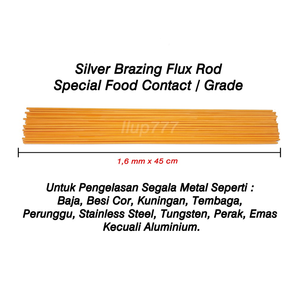 Kawat Las Perak / Silver Brazing Rod - Food Grade - diameter 1.6mm