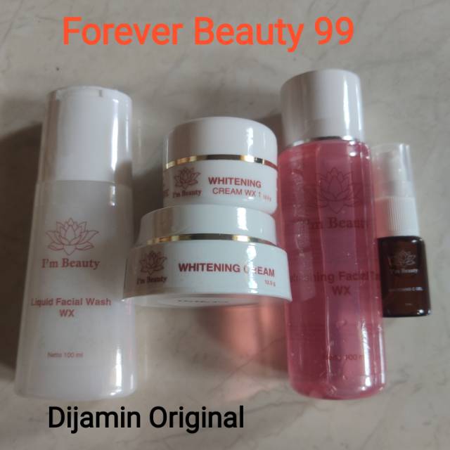 Paket WX1-01 whitening glow I'm Beauty - im beauty paket pemutih &amp; pencerah wajah