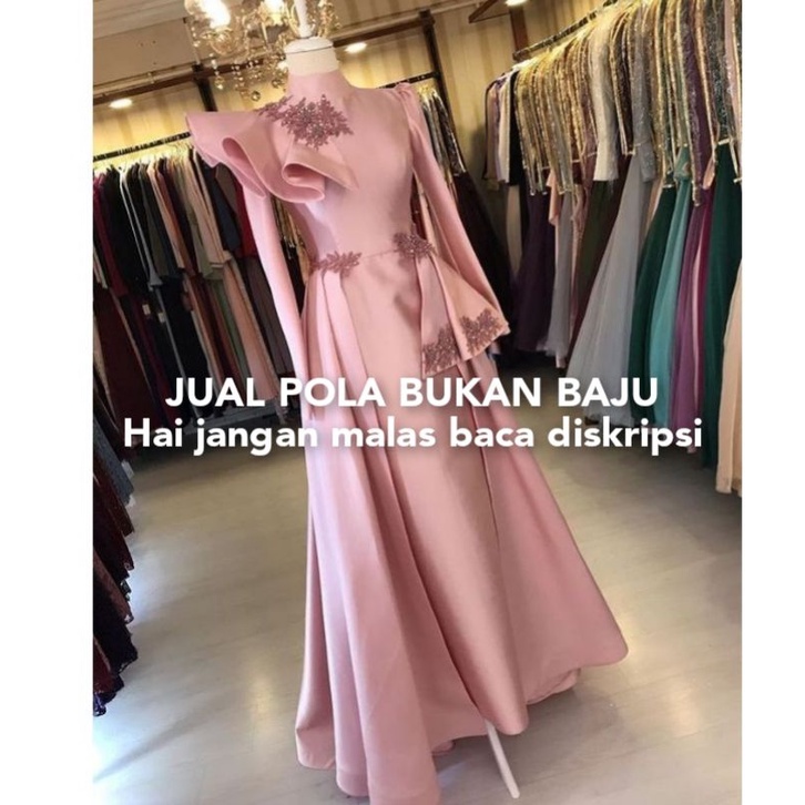 POLA INSTAN GAMIS PESTA/POLA JIPLAK/POLA MURAH/POLA GAMIS MODERN
