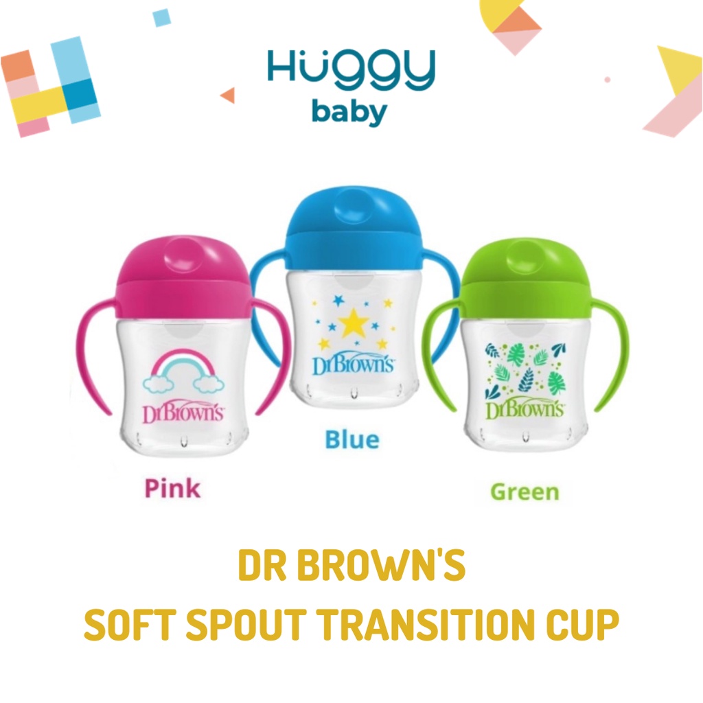 Dr.Brown's TC61001 Soft Spout Transition Cup180ml 6m+ | Botol Minum