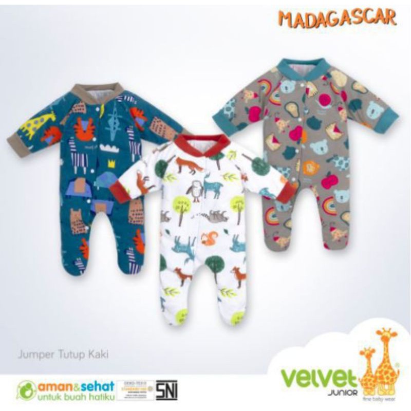 velvet junior Jumper tutup kaki