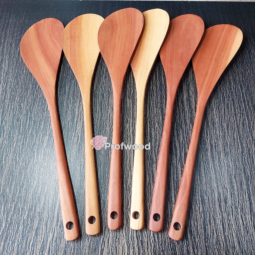 Jual Spatula Kayu Sawo Cm Sutil Kayu Krisna Shopee Indonesia