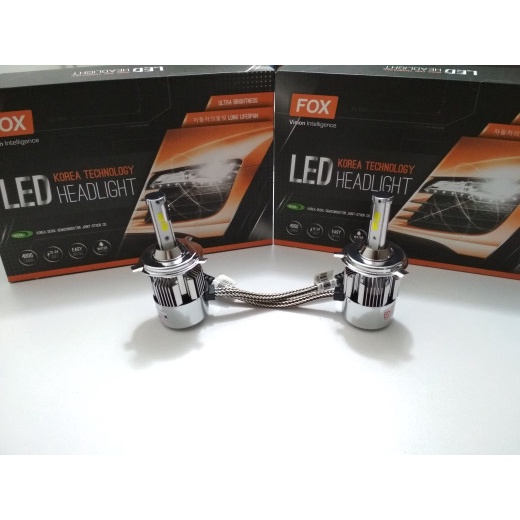 lampu utama mobil led h4 8000lumens 6000k korea grade a++