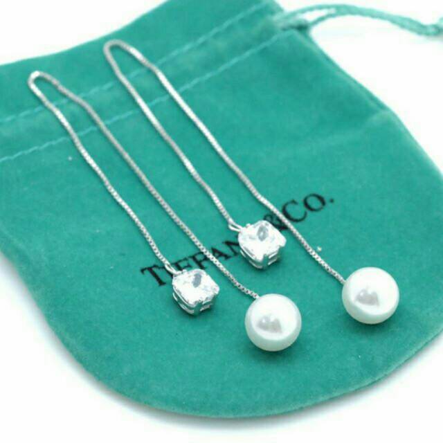 Anting 399 Pearl Anting Panjang Libra FREE POUCH bonus Tiffany and Co