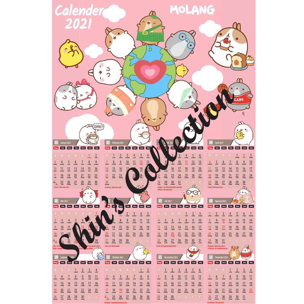 

Kalender dinding Molang