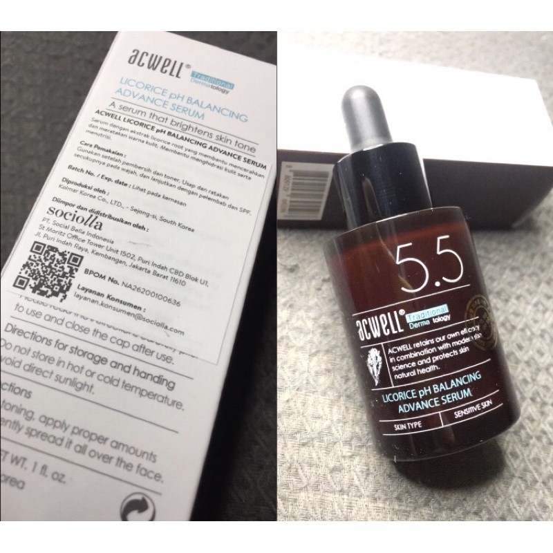 Acwell Licorice pH Balancing Advance Serum NEW